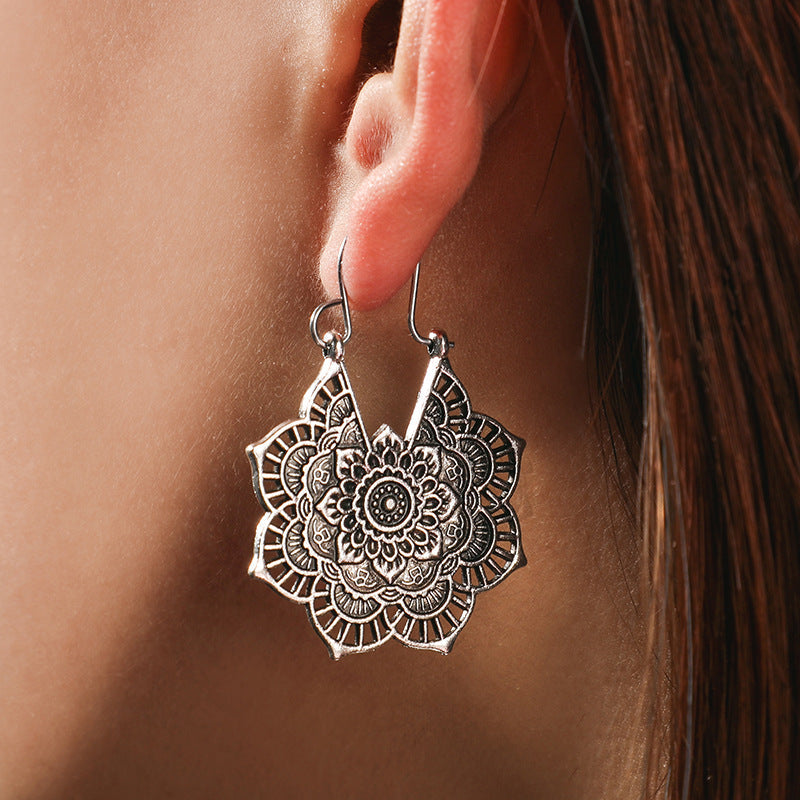 Lotus Mandala Ohrringe
