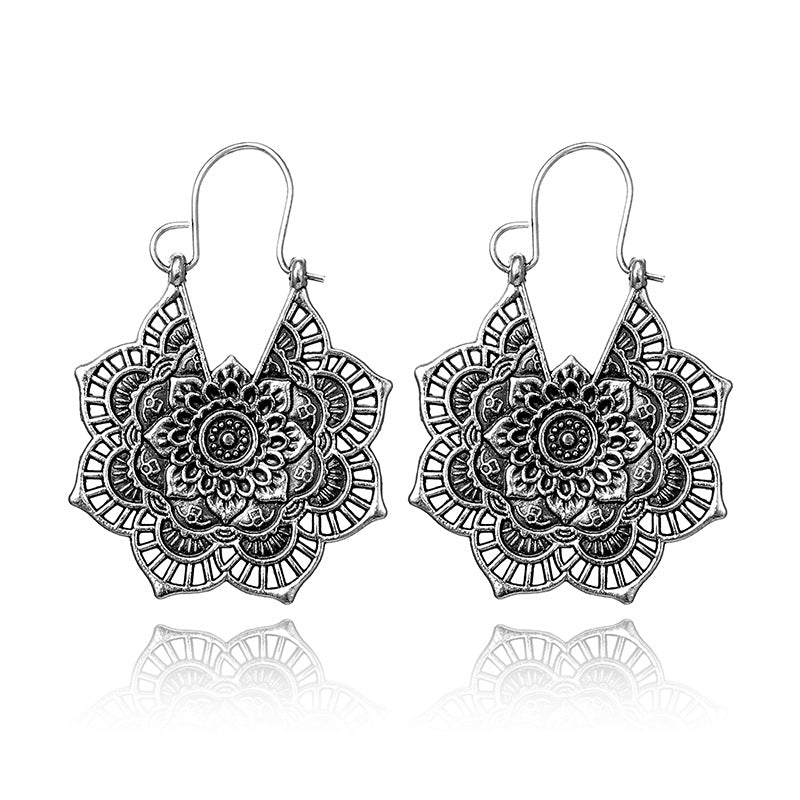 Lotus Mandala Ohrringe