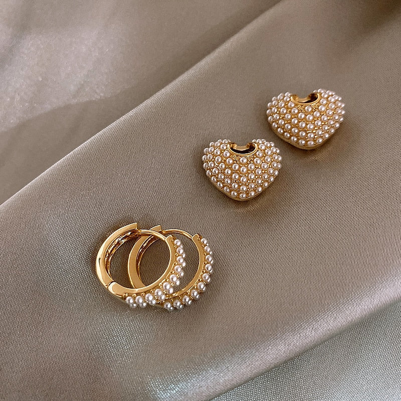 Perle der Liebe Ohrringe in Gold