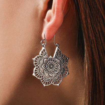 Lotus Mandala Ohrringe