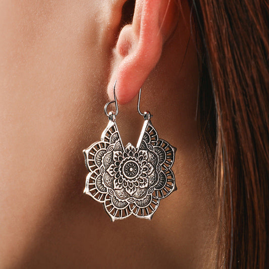 Lotus Mandala Ohrringe
