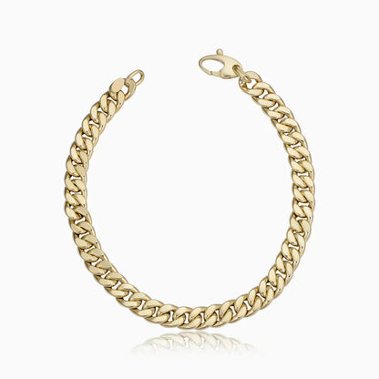 Estate Cuban Armband | Gold