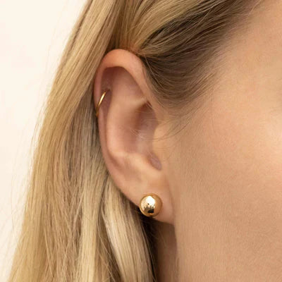 Haben eine Kugel Ohrstecker | Gold