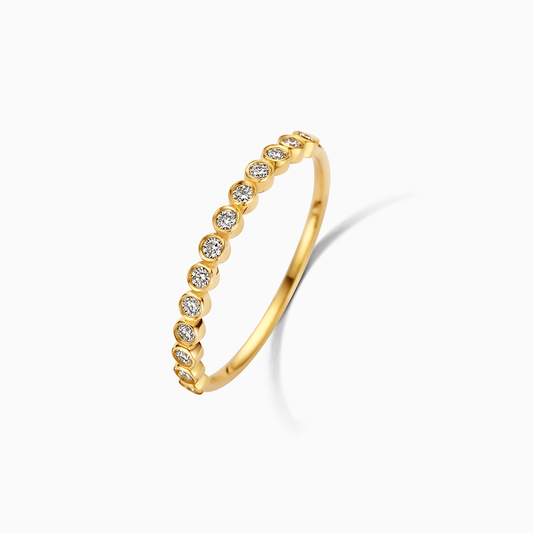 Diamant Blase Ring | Gold