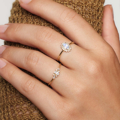 Mondstein Muse Ring | Gold