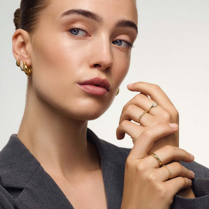 Diamant Blase Ring | Gold