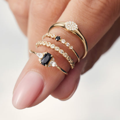 Diamant Blase Ring | Gold