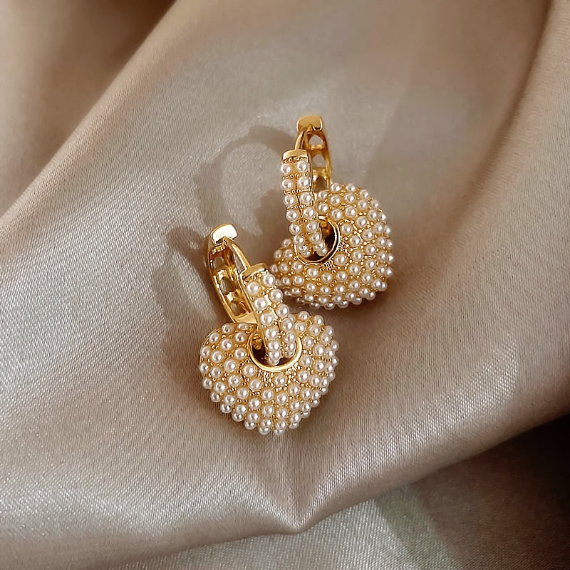 Perle der Liebe Ohrringe in Gold