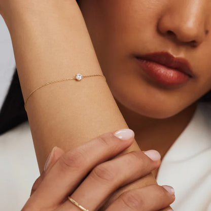 Cléa Moissanit-Stein-Armband | Gold