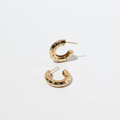 Cosmic Hoop-Ohrringe | Gold