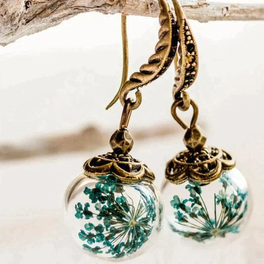 Exotische Natur Ohrringe in Gold