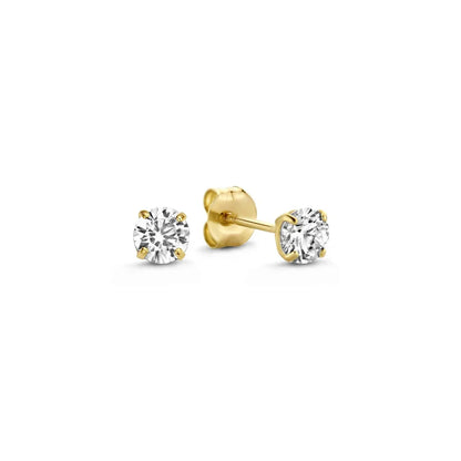 Dara Brillane Stein-Ohrringe Set | Gold