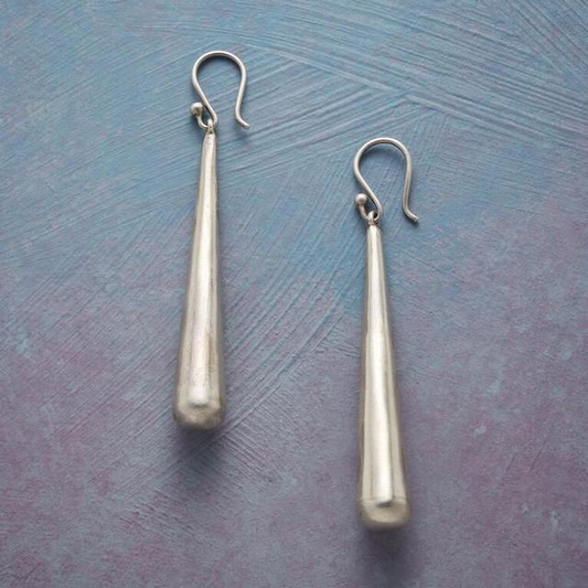 Silber-Ohrringe in Stabform „Boho“