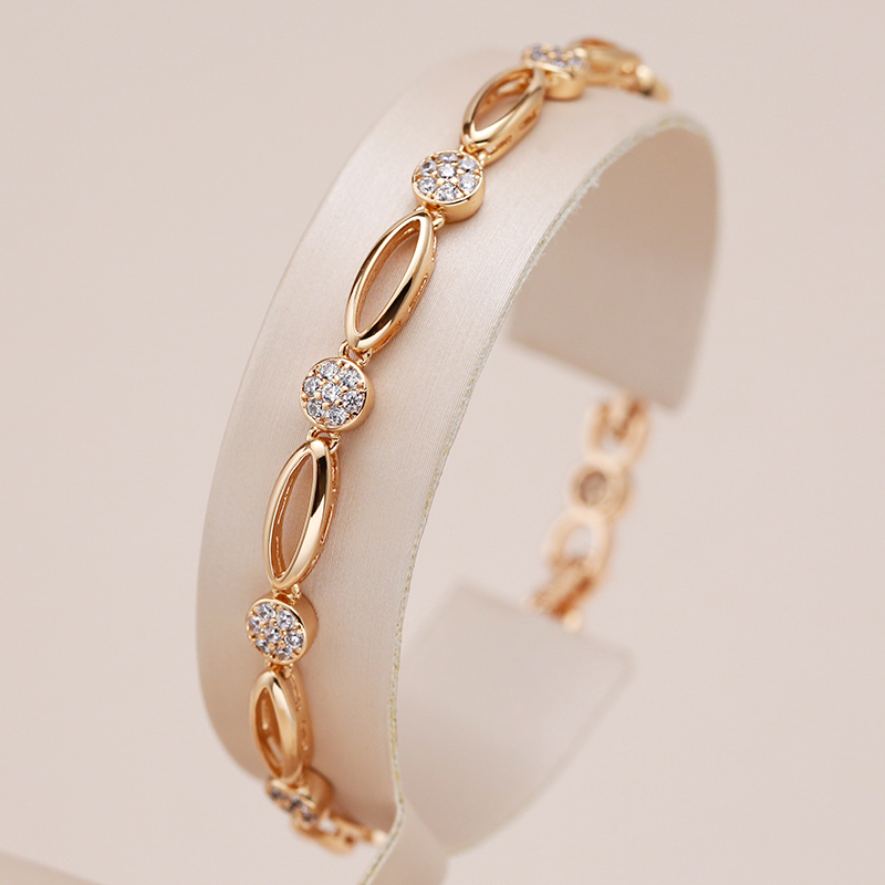 4 Armbänder Damen Set – 14K Vergoldet Mit 4 Mm Perlen, Verstellbar (16,5 + 5 Cm), Elegantes Schmuck-Set